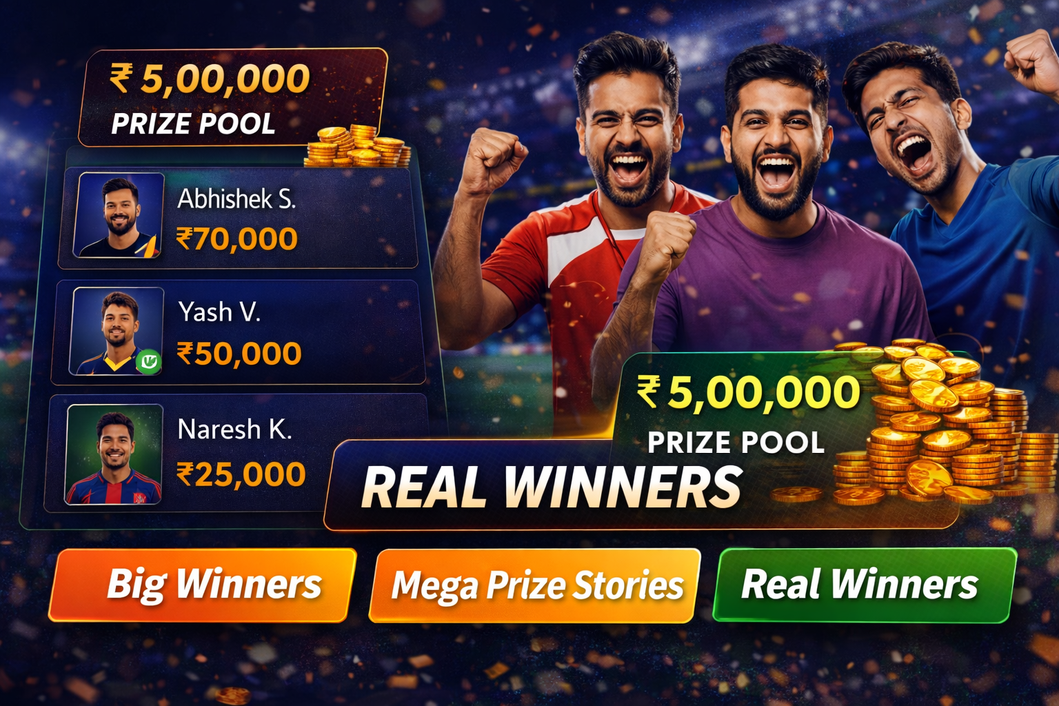 RS9 SPORTS winners celebration artwork